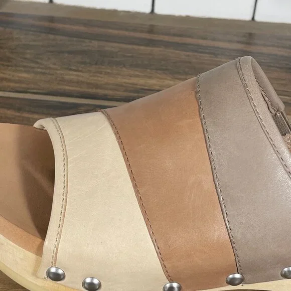 Earth Pine Tiga Womens Size 8.5 Shoes Multicolor Leather Platform Slide Sandal - Picture 14 of 16